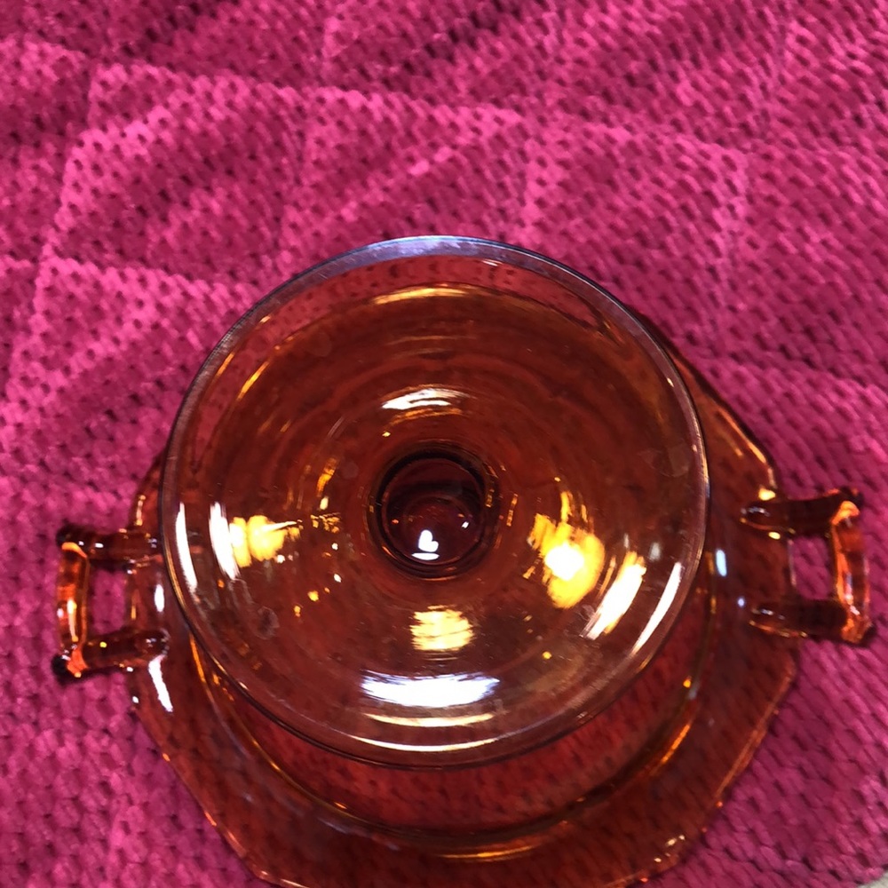 Amber candy dish - Picture 3 of 3